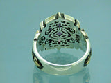 Turkish Handmade Jewelry 925 Sterling Silver Amethyst Stone Men's Rings