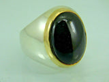 Turkish Handmade Jewelry 925 Sterling Silver Onyx Stone Mens Rings