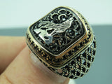 Turkish Handmade Jewelry 925 Sterling Silver Asena Desing Mens Rings