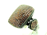 Turkish Handmade Jewelry 925 Sterling Silver Ruby Stone Mens Rings