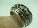 Turkish Handmade Jewelry 925 Sterling Silver Quartz Stone Mens Rings