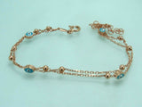 Turkish Handmade Jewelry 925 Sterling Silver Evil Eye Stone Womens Bracelet
