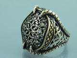 Turkish Handmade Jewelry 925 Sterling Silver Claw Design Mens Rings