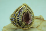 Turkish Handmade Jewelry 925 Sterling Silver Amethyst Stone Womens Ring