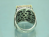 Turkish Handmade Jewelry 925 Sterling Silver Turquoise Stone Mens Rings