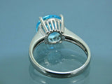 Turkish Handmade Jewelry 925 Sterling Silver Aquamarine Stone Womens Ring