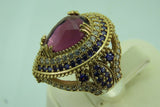 Turkish Handmade Jewelry 925 Sterling Silver Amethyst Stone Womens Ring