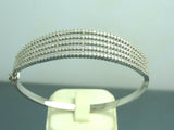 Turkish Handmade Jewelry 925 Sterling Silver Zircon Stone Womens Bangle