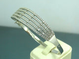 Turkish Handmade Jewelry 925 Sterling Silver Zircon Stone Womens Bangle