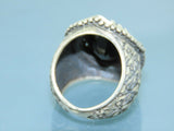 Turkish Handmade Jewelry 925 Sterling Silver Onyx Stone Mens Rings