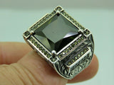 Turkish Handmade Jewelry 925 Sterling Silver Peridot Stone Men's Rings
