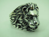 Turkish Handmade Jewelry 925 Sterling Silver Lion Desing Men's Ring Sz 11