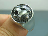 Turkish Handmade Jewelry 925 Sterling Silver Lion Design Men's Rings