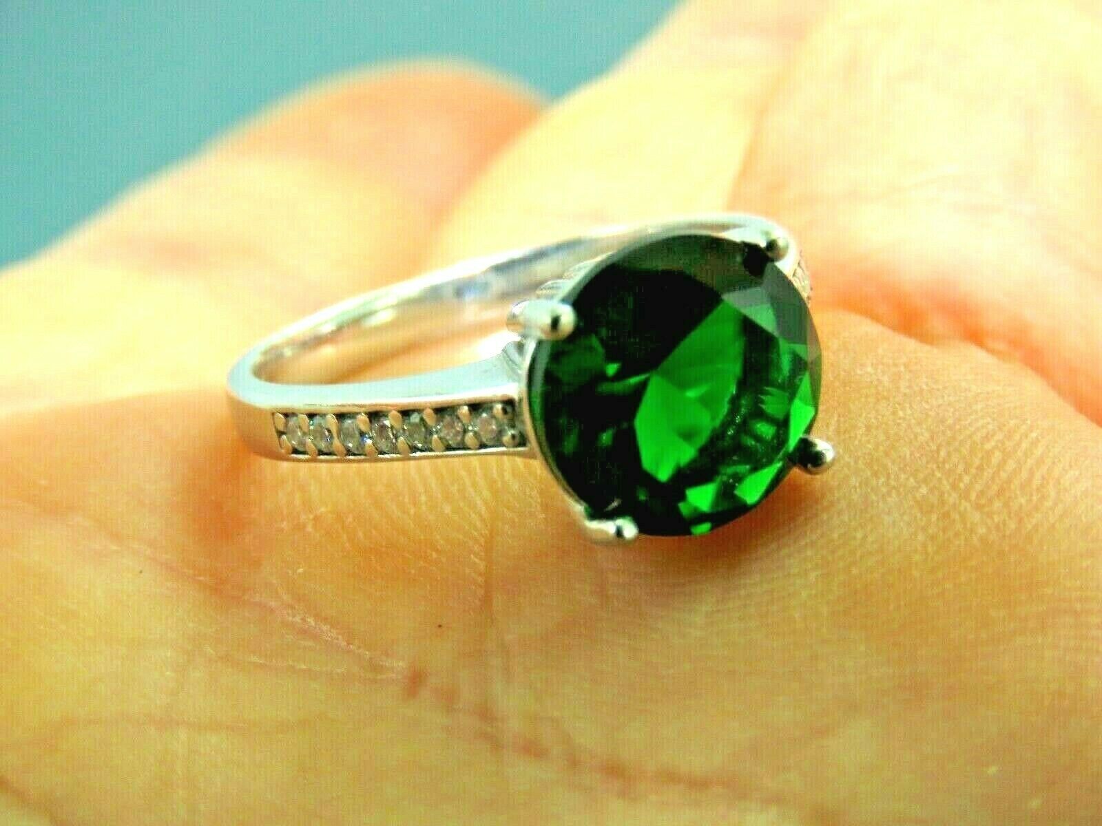 Buy Clara 925 Sterling Silver Swiss Zirconia Emerald Band Ring Online At  Best Price @ Tata CLiQ