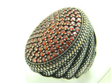 Turkish Handmade Jewelry 925 Sterling Silver Ruby Stone Men's Ring