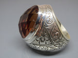 Turkish Handmade Jewelry 925 Sterling Silver Alexandrite Stone Mens Rings