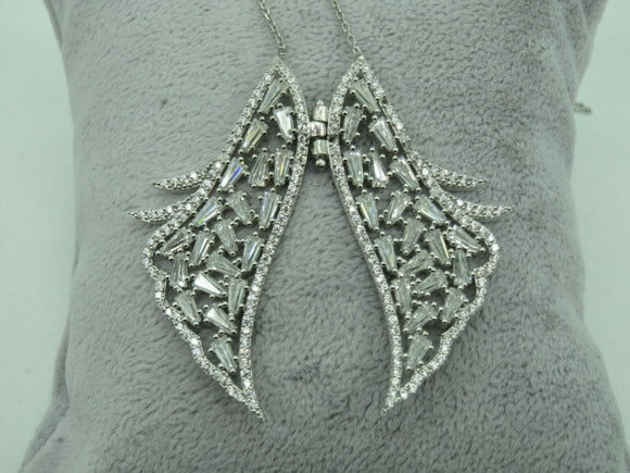 Turkish Handmade Jewelry 925 Sterling Silver Zircon Stone Women Necklace