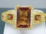 Turkish Handmade Jewelry 925 Sterling Silver Alexandrite Stone Womens Bangle