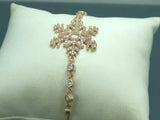Turkish Handmade Jewelry 925 Sterling Silver Zircon Stone Womens Bracelet