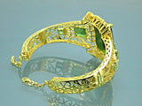 Turkish Handmade Jewelry 925 Sterling Silver Alexandrite Stone Womens Bangle