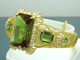 Turkish Handmade Jewelry 925 Sterling Silver Alexandrite Stone Womens Bangle