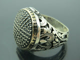 Turkish Handmade Jewelry 925 Sterling Silver Onyx Stone Mens Rings