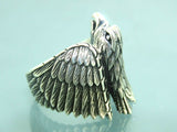 Turkish Handmade Jewelry 925 Sterling Silver Eagle Design Mens Rings