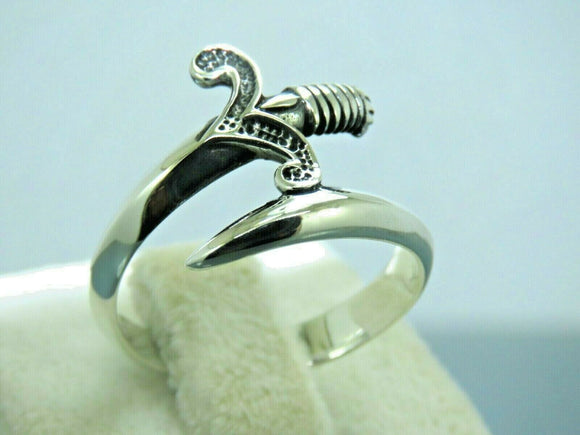 Turkish Handmade Jewelry 925 Sterling Silver Sword Design Mens Rings