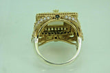 Turkish Handmade Jewelry 925 Sterling Silver Pearl Stone Womens Ring
