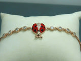 Turkish Handmade Jewelry 925 Sterling Silver Zircon Stone Womens Bracelet
