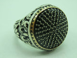 Turkish Handmade Jewelry 925 Sterling Silver Onyx Stone Mens Rings