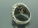 Turkish Handmade Jewelry 925 Sterling Silver Onyx Stone Mens Rings