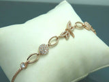 Turkish Handmade Jewelry 925 Sterling Silver Zircon Stone Womens Bracelet