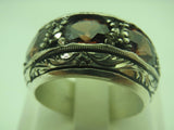 Turkish Handmade Jewelry 925 Sterling Silver Quartz Stone Mens Rings