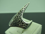 Turkish Handmade Jewelry 925 Sterling Silver Crown Design Mens Rings