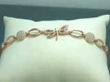 Turkish Handmade Jewelry 925 Sterling Silver Zircon Stone Womens Bracelet
