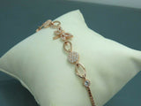 Turkish Handmade Jewelry 925 Sterling Silver Zircon Stone Womens Bracelet