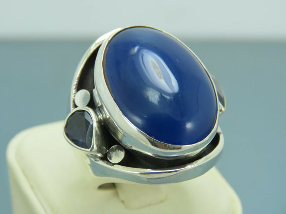 Turkish Handmade Jewelry 925 Sterling Silver Agate Stone Mens Rings