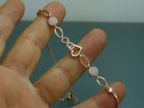 Turkish Handmade Jewelry 925 Sterling Silver Zircon Stone Womens Bracelet