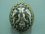 Turkish Handmade Jewelry 925 Sterling Silver Eagle Desing Mens Rings