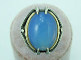 Turkish Handmade Jewelry 925 Sterling Silver Moonstone Mens Rings