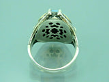 Turkish Handmade Jewelry 925 Sterling Silver Moonstone Mens Rings