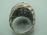 Turkish Handmade Jewelry 925 Sterling Silver Eagle Desing Mens Rings