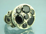 Turkish Handmade Jewelry 925 Sterling Silver Onyx Stone Mens Rings