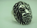 Turkish Handmade Jewelry 925 Sterling Silver Lion Design Mens Rings