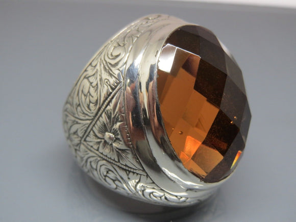 Turkish Handmade Jewelry 925 Sterling Silver Alexandrite Stone Mens Rings