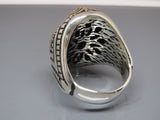 Turkish Handmade Jewelry 925 Sterling Silver Onyx Stone Mens Rings