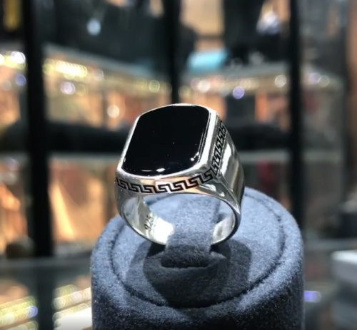 Amazon.com: BayVog 925 Sterling Silver Men's Ring, Blue Topaz Gem Stone Men Silver  Ring, Handmade Zircon Stone Silver Ring for Men, Blue Stone Silver Ring  gifts for men handmade rings valentines day